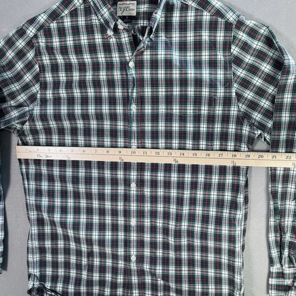 J. Crew Long Sleeve Dress Shirt Men Small‎ Plaid Check Casual Office Business